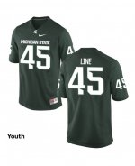 Youth Prescott Line Michigan State Spartans #45 Nike NCAA Green Authentic College Stitched Football Jersey XY50K18TD